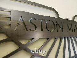 LARGE Aston Martin Car Logo Metal Sign Hand Finished Vintage Car Wall Art