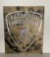 Lamborguini Vintage Style Cast Metal Sign Handmade Garage Wall Art Plaque