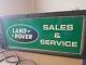 Land Rover Vintage Style Reproduction Light Up Advertising Sign. Landrover