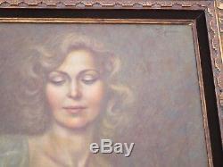 Large Finest Irene Spencer Original Oil Painting Nude Female Woman Model Vintage