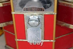 Large Unusual Vintage Beaver Gumball & Toy Coin-Op Candy Vending Machine Sign