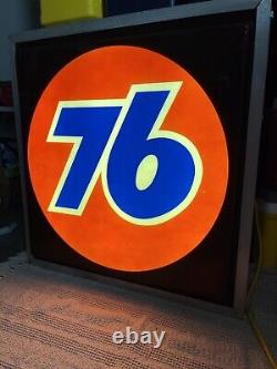 Large Vintage LED UNION 76 Gas Station Sign