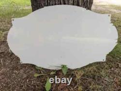 Large Vintage Mabel's Trading Post Store Porcelain Sign Indian 15 X 24