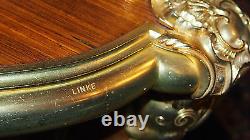 Linke C 1881 Rare Bureau Plat 3 Drawers Ormolu/ Kingwood Signed On Desk & Locks