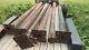 Lot Of 8 Gas And Oil Vintage Sign Mounting Steel 12' Poles Pure