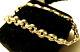 Lovely Vintage Signed 14k Italy Wide Bridle Bit Link Solid Yellow Gold Bracelet