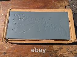 MAKE OFFER! Vintage Aerolene Indian Oil Metal Sign Airplane Gas NOS WithWax Paper