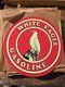 Make Offer! Vintage Mca White Eagle Gasoline Tin Sign Oil Nos Withwax Paper