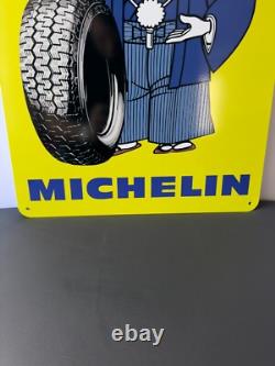 MICHELIN Japan Sign -Vintage Rare Sign- Heavy Metal 24x16 (60x40 cm)