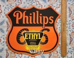 Mint Porcelain Gasoline Oil Sign Vintage