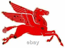 Mobil Gas Right Flying Red Horse Pegasus Metal Heavy Steel Sign Extra Large 35