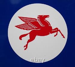 Mobil Travel Guide Advertising Sign / Pegasus / Double Sided / Vintage Gas & Oil