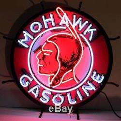 Mohawk Gasoline Vintage Neon Sign 24x24