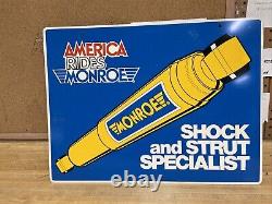 Monroe Shock Absorbers Vintage Sign NOS