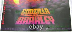 NITF SIGNED Charles Barkley Vintage NIKE Poster #5317 Vs. Godzilla Poster JAPAN