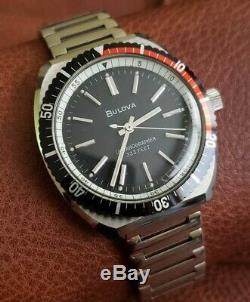 NOS Fully Signed Bulova Oceanographer 333 Feet Vintage Watch New Old Stock