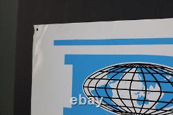 NOS vintage A-M Inc. 1963 Deming Pumps O'Lesky Electric Kingsford MI metal sign