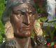 Nyc Cigar Store Indian Statue Vtg Tobacco Antique American Folk Art Sign Sioux