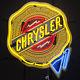 Neon Sign Chrysler Plymouth Dodge Hemi Mopar Classic Badge Vintage Shield Lamp