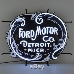 Neon sign FoMoCo GT Ford Motor Company Trucks Detroit 1903 Vintage Emblem OLP