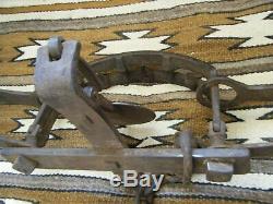 Newhouse COMMUNITY #5 Bear Trap WITH OFF SET JAWS TRIP HAMMERED SIGNED SPRINGS