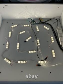 Nice! Vintage Shell 33 Gas Station Light Up Sign All Aluminum Housing