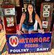 Nice Vintage Wirthmore Feeds Poultry Dairy Cow Grain Feed Farm Porcelain Sign