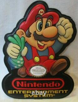 Nintendo Entertainment System Mario 2 1989 Vintage Store Sign 80's Rare Display