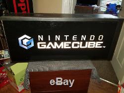 Nintendo Gamecube Box Light Sign Translite Rare Vintage Display