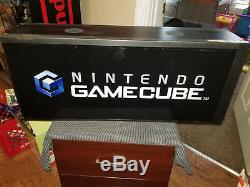 Nintendo Gamecube Box Light Sign Translite Rare Vintage Display