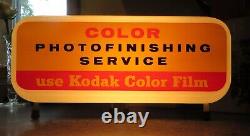 Nos Vintage Kodak Color Processing Service Sign A6-961 With Original Box