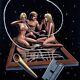 Nude, Cocaine Space Oil Paint On Velvet 70's Vintage Style Of David Mann R52x
