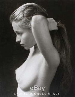 Nude female photo/ 8X10 black & white vintage silver gelatin print/ signed
