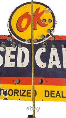 OK Used Car Porcelain Enamel Sign Check Photos For Measurements