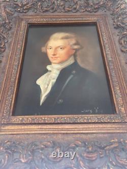 Oil Painting Vintage Sign Artist Ornate Museum Style Sir Portrait