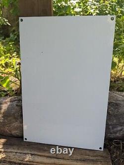Old Vintage Marvel Mystery Oil Porcelain Gas Station Pump Sign 12 X 8