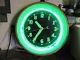 Old Vintage Neon Glo Dial Advertising 22 Inch Wall Clock Electric Sign Rare