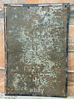 Old Vintage Rare Hindu God Krishna Print Desai Bidi Adv. Iron Tin Sign Board