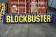 Original 10' Vintage Blockbuster Sign Display, Fiberglass, Marquee