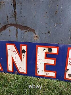 Original 1940s 50s Cleaners Single Sided Porcelain Neon Sign Vintage Old Sign