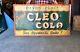 Original 1950's Vintage Cleo Cola Soda Pop Diner Advertising Embossed Sign