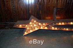 Original 1950s Double Sided Flashing Arrow Sign, Vintage Advertising
