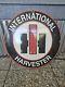 Original Large Vintage 1950's Internationa Harvester Porcelain Enamel Sign 30