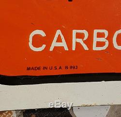 Original Old Vintage Rare Orange Crush Porcelain Enamel Embossed Sign Board, USA