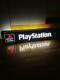 Original Playstation Sign Vintage Sony Videogame Neon Lighted Console Nos 1990s