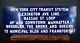 Original Vintage 1930's Nyc Porcelain Subway Transit Sign