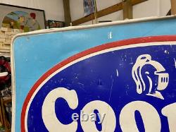 Original Vintage Cooper Tires Sign 45 x 29 GAS OIL AUTO