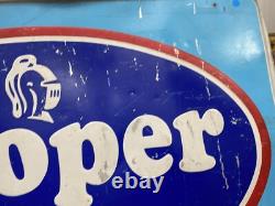 Original Vintage Cooper Tires Sign 45 x 29 GAS OIL AUTO