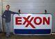 Original Vintage Exxon Gas Porcelain Sign