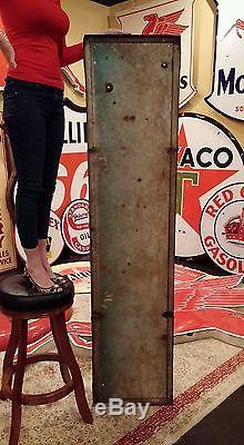 Original Vintage Goodrich Sign Gas Oil Tires Batteries Porcelain 78x18